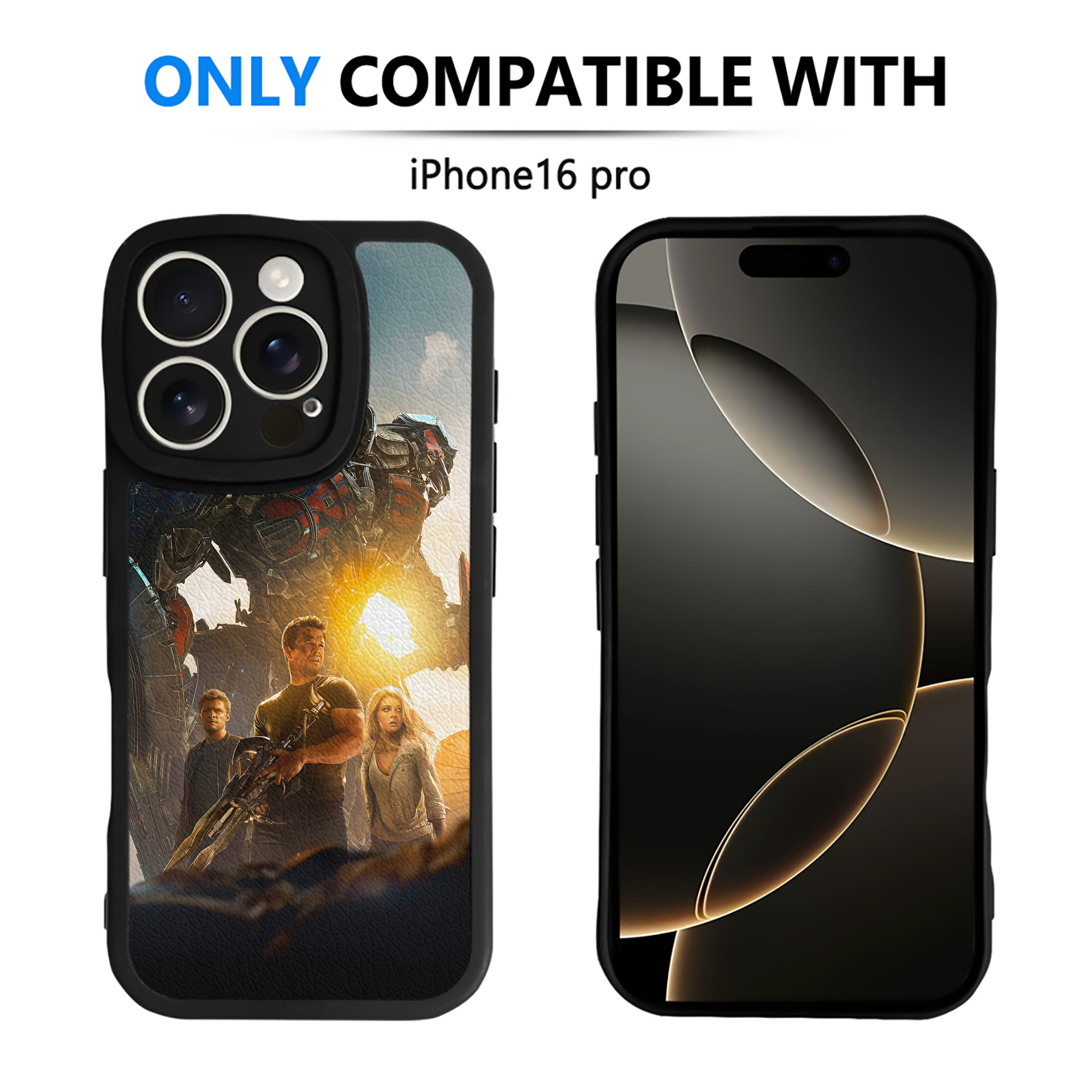 （画像用） Transformers トランスフォーマー 【iPhone 16シリーズ対応】シリコンスマホケース（レザー調） 材質：シリコン